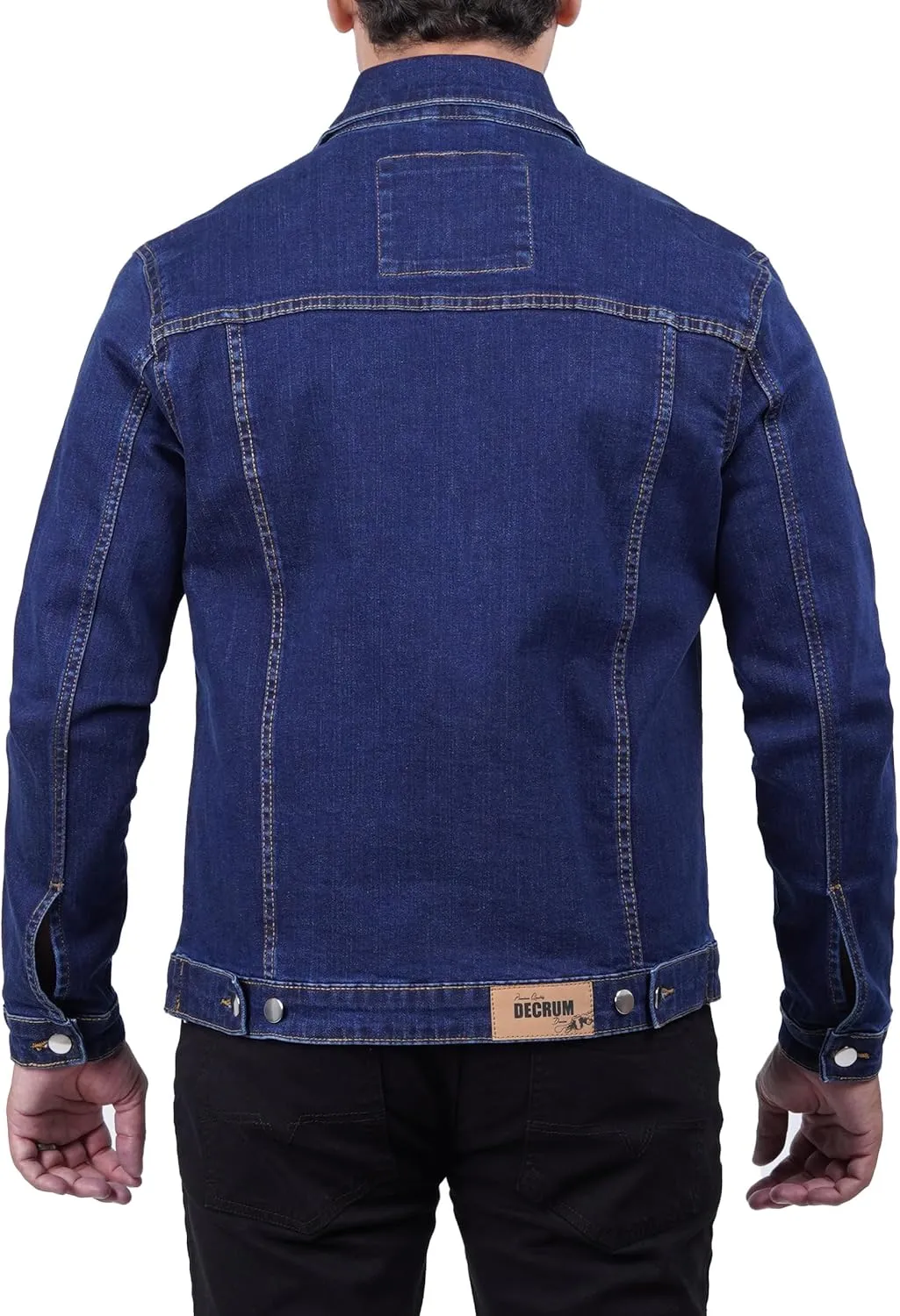 Decrum Jean Jacket Men - Trendy Trucker Style Men's Denim Jackets