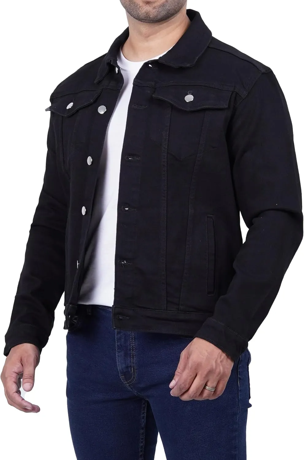Decrum Jean Jacket Men - Trendy Trucker Style Men's Denim Jackets
