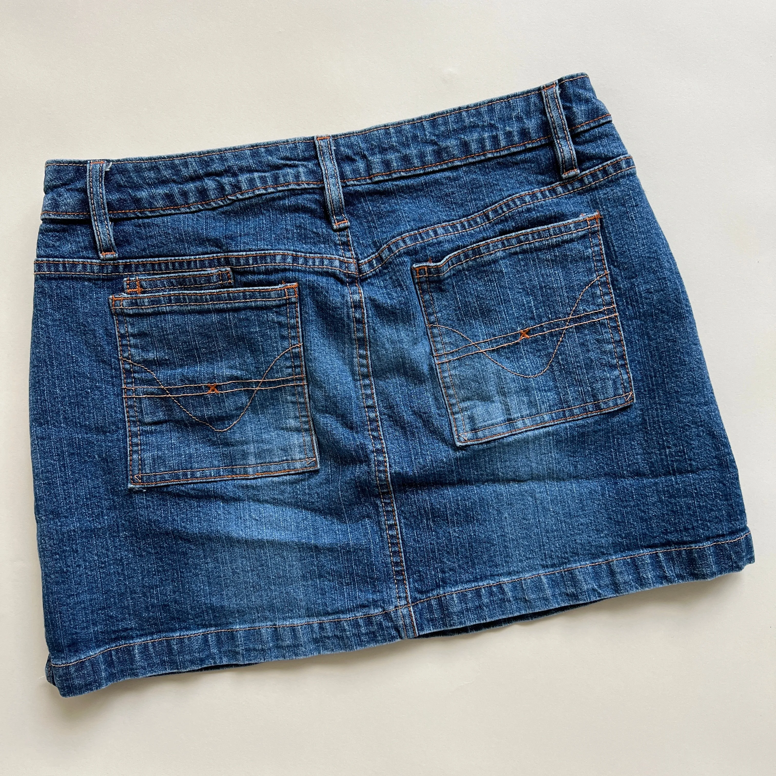 denim mini skirt sz L