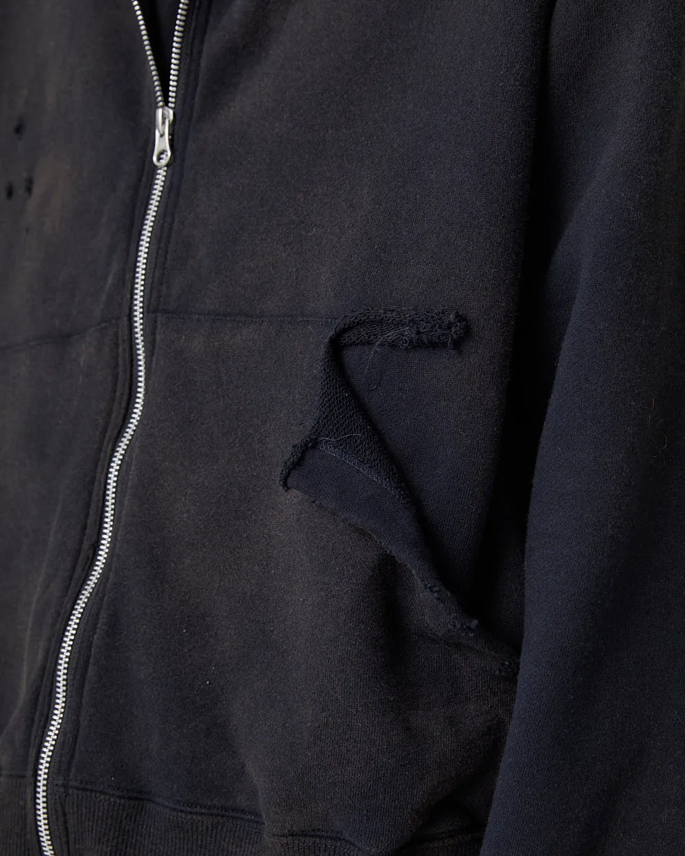 DEVIL DAMAGE SWEAT HOODIE｜BLACK