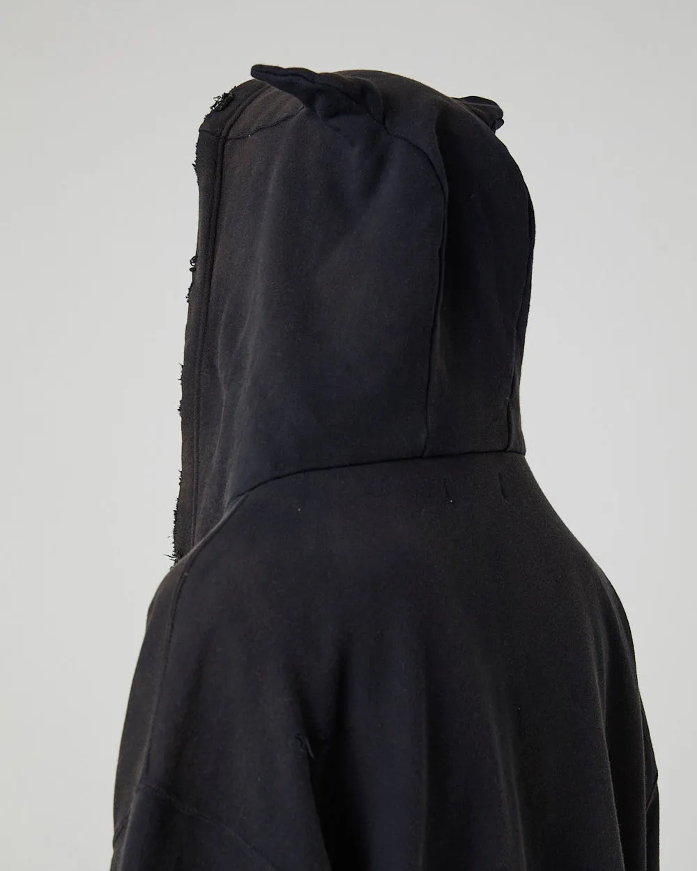 DEVIL DAMAGE SWEAT HOODIE｜BLACK