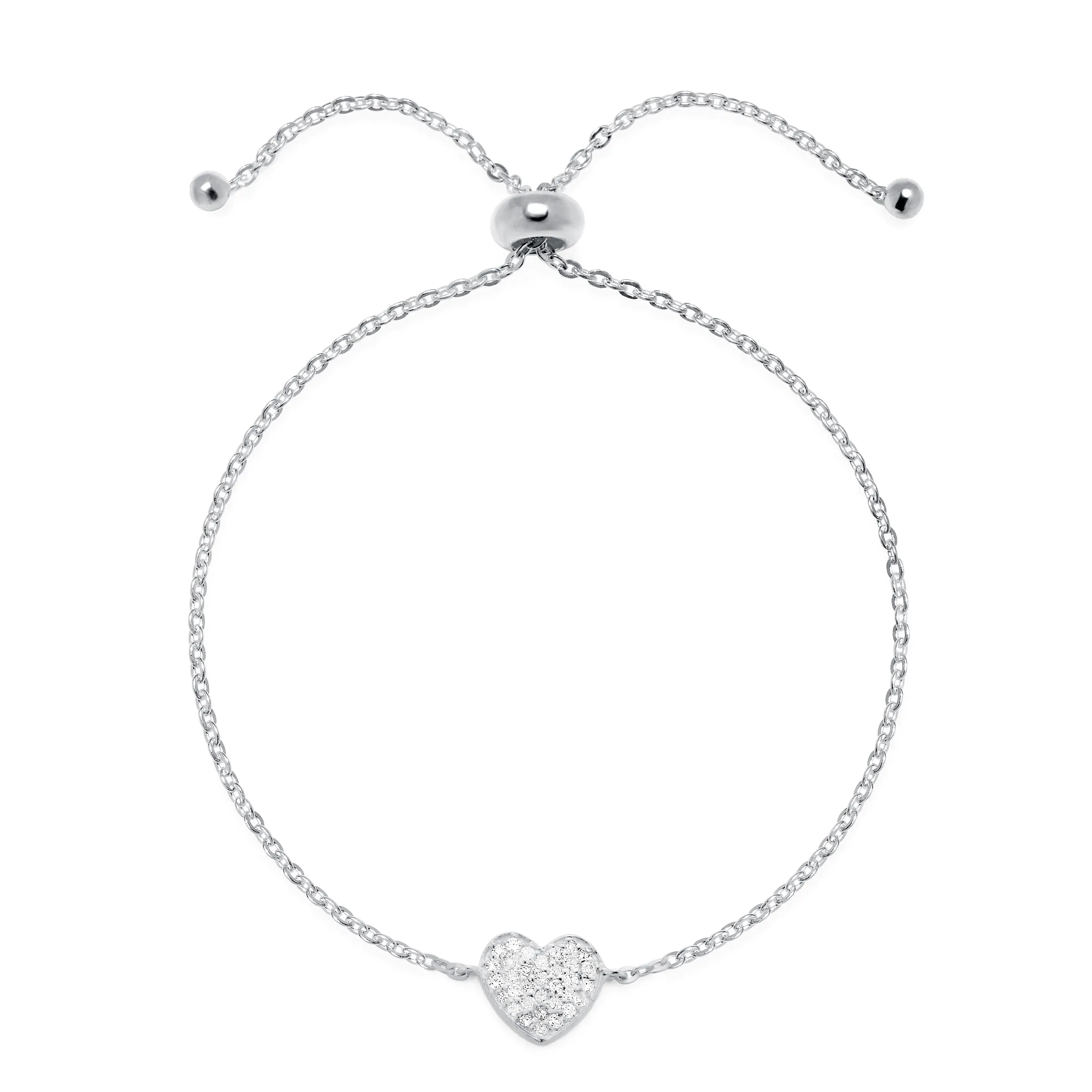 Diamond Heart Bracelet-Gold