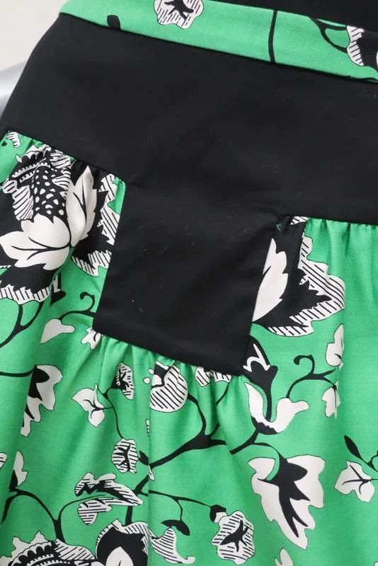 Diane von Furstenberg Women's Skirt: Green Wool Blend Size 0, New