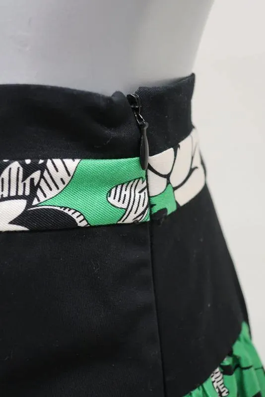Diane von Furstenberg Women's Skirt: Green Wool Blend Size 0, New