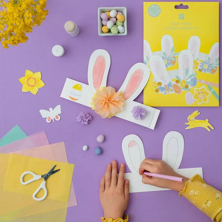 DIY Easter Bunny Ears Headband Kit - 6 Pack