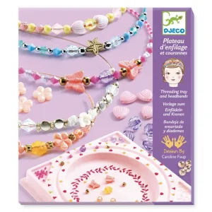 Djeco Headbands and Threading Tray - Precious