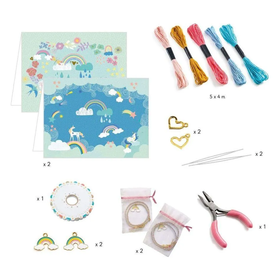 Djeco You & Me Rainbow Kumihimo Bracelet Kit