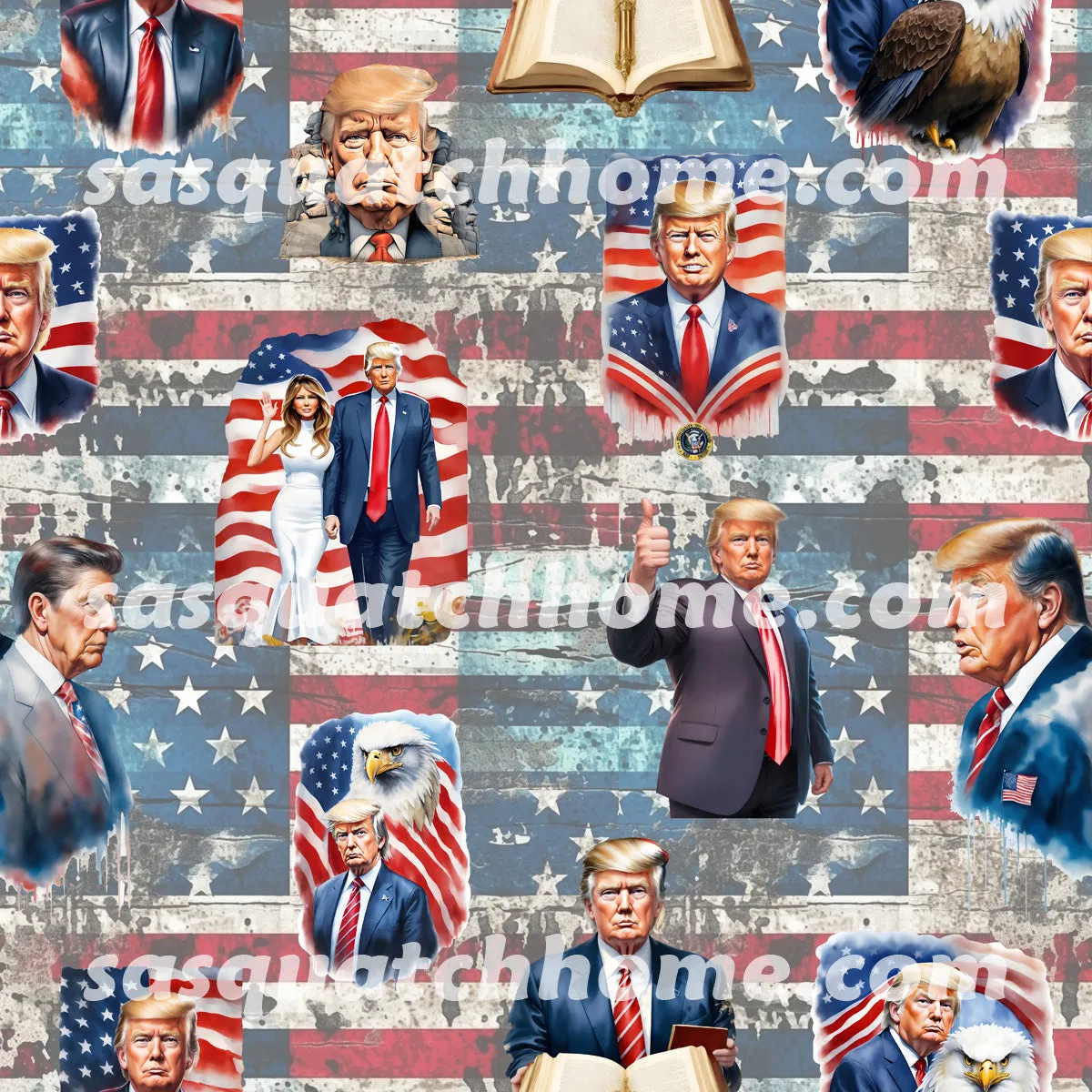 Donald Trump Themed Womens 2 piece Lacy Pajamas / lingerie