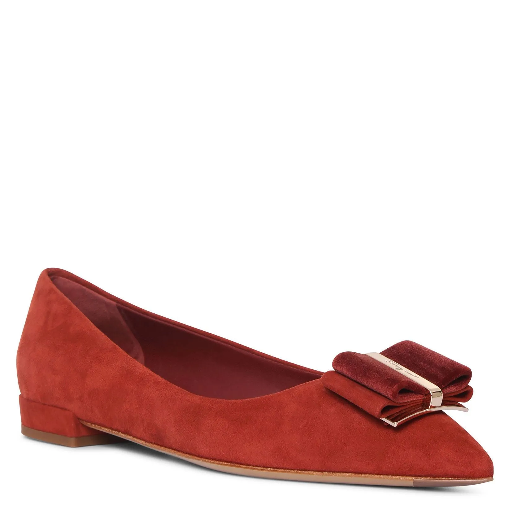 Double bow ballet flat
