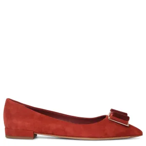 Double bow ballet flat