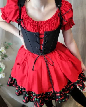 Drawstring Spicy Skirt with Pockets - Variety of Colors
