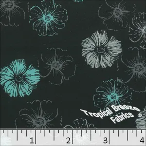 Dream Crepe Stretch Floral Print Polyester Fabric 04944