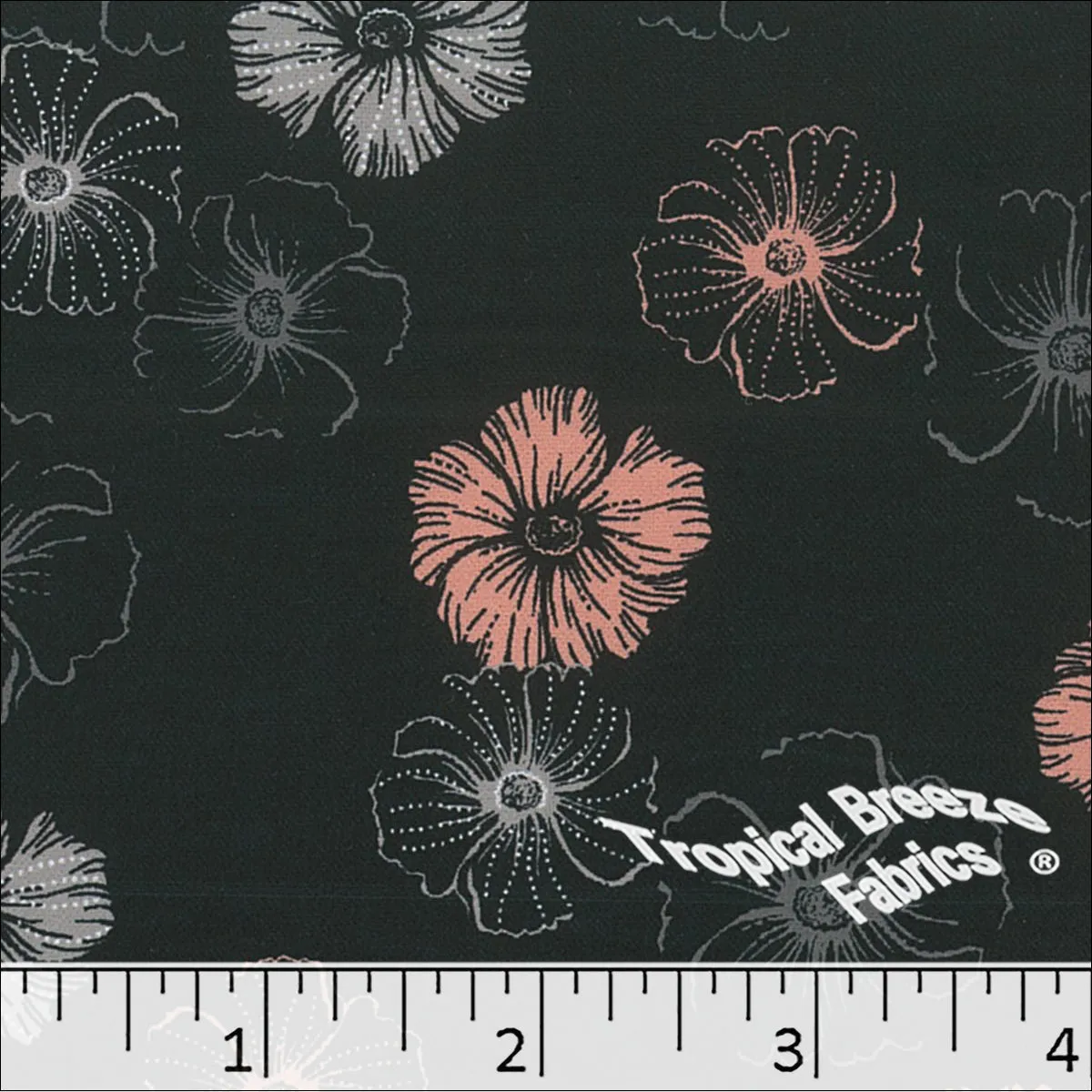 Dream Crepe Stretch Floral Print Polyester Fabric 04944