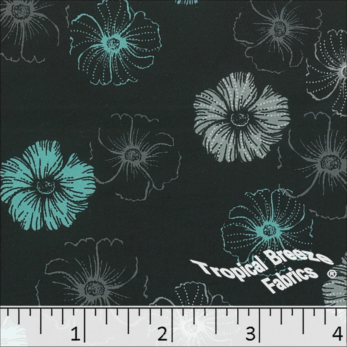Dream Crepe Stretch Floral Print Polyester Fabric 04944