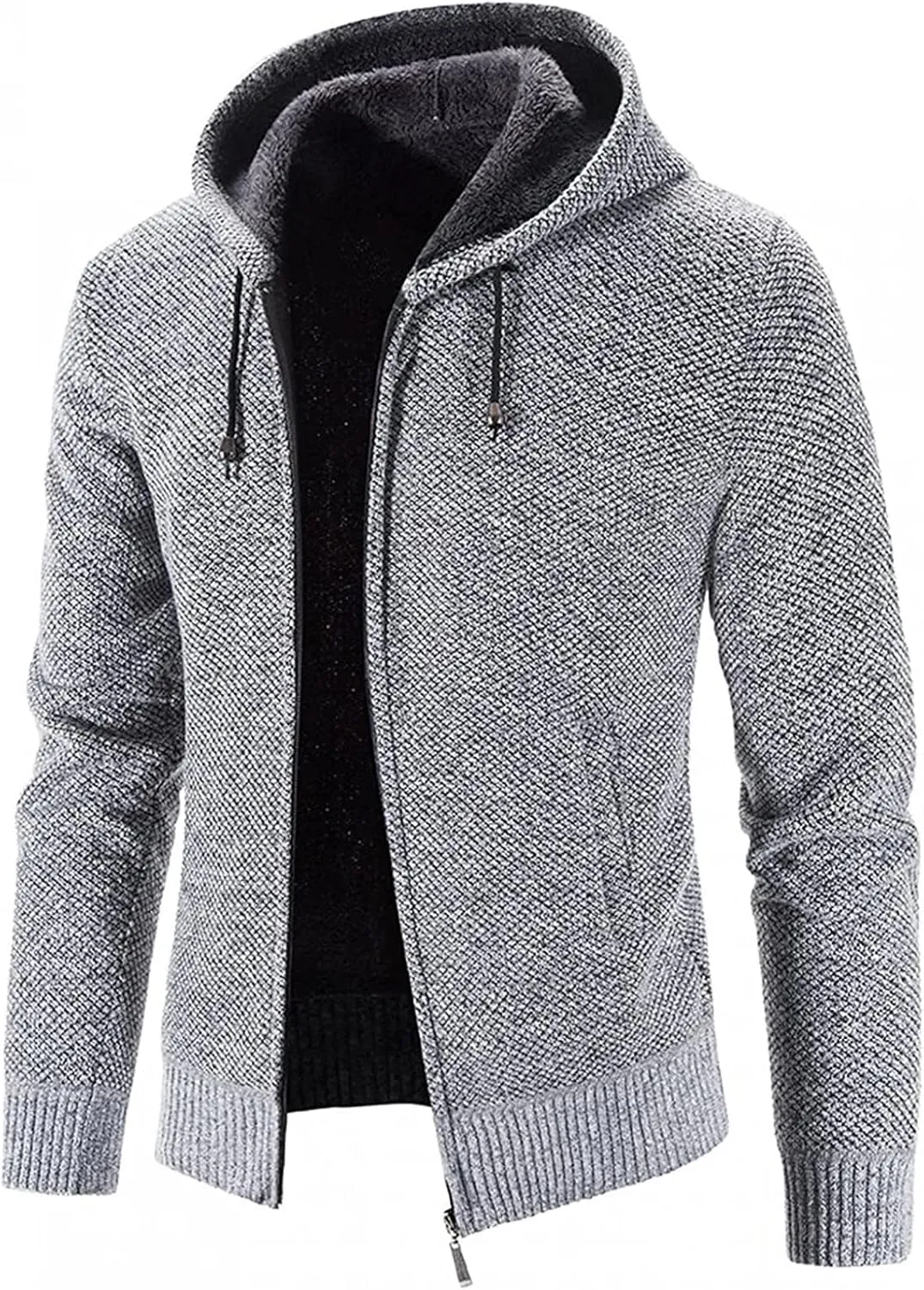 DuDubaby Men's Leather Jacket Active Jacket Fashion Long Sleeve Warm Camouflage Printed Hooded Jacket Top Polyester Jacket