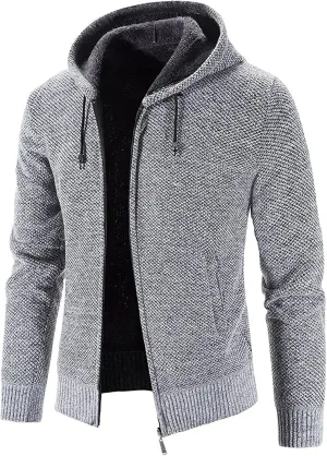 DuDubaby Men's Leather Jacket Active Jacket Fashion Long Sleeve Warm Camouflage Printed Hooded Jacket Top Polyester Jacket