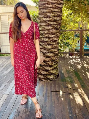 Dylan Red Midi Dress