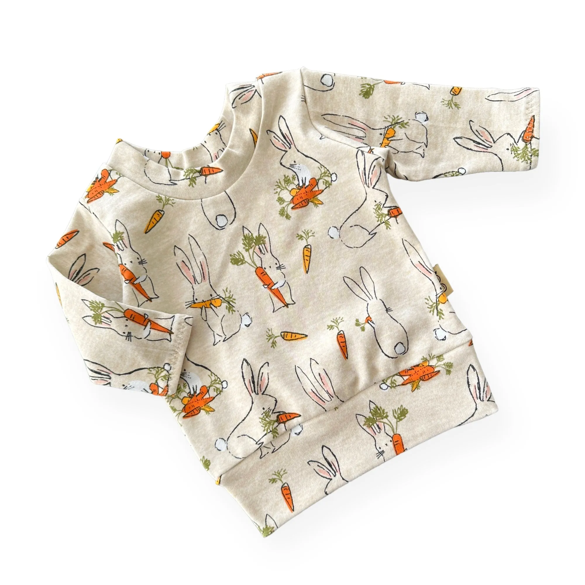 Easter Bunnies with Carrots Lounge Top