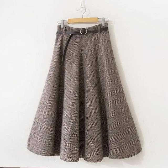 Elastic High Waist Loose Women Skirt