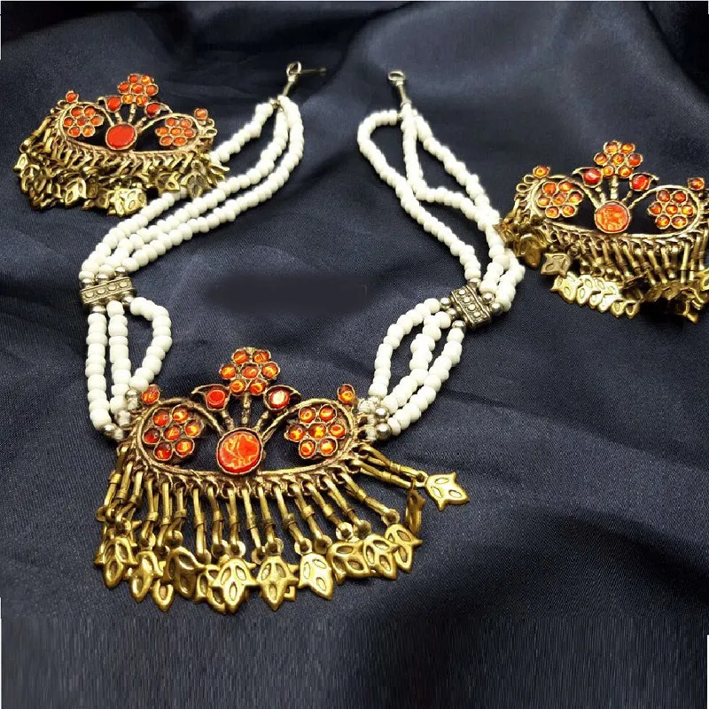 Elegant Floral Three Flower Jewelry Set
