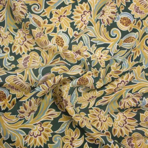 Elle Multicolour Floral Silk Crepe de Chine