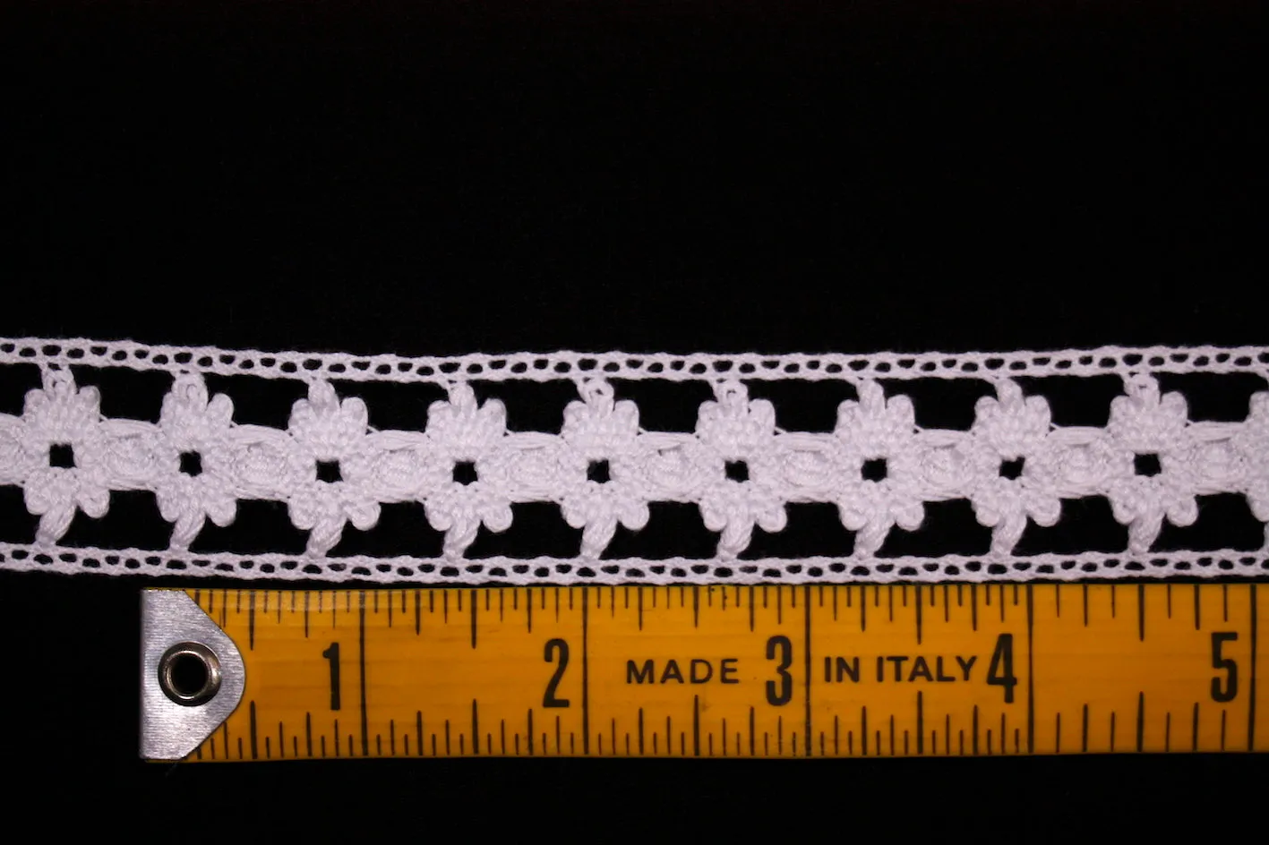 Eloise White Lace Trim
