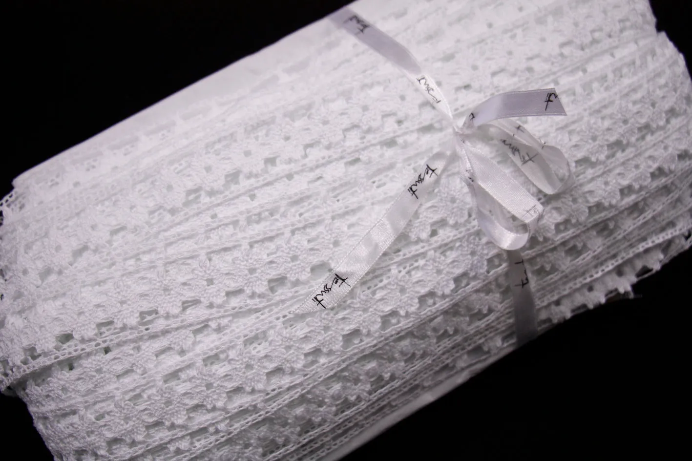 Eloise White Lace Trim