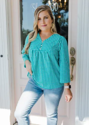 Emerald Gathered Good Top