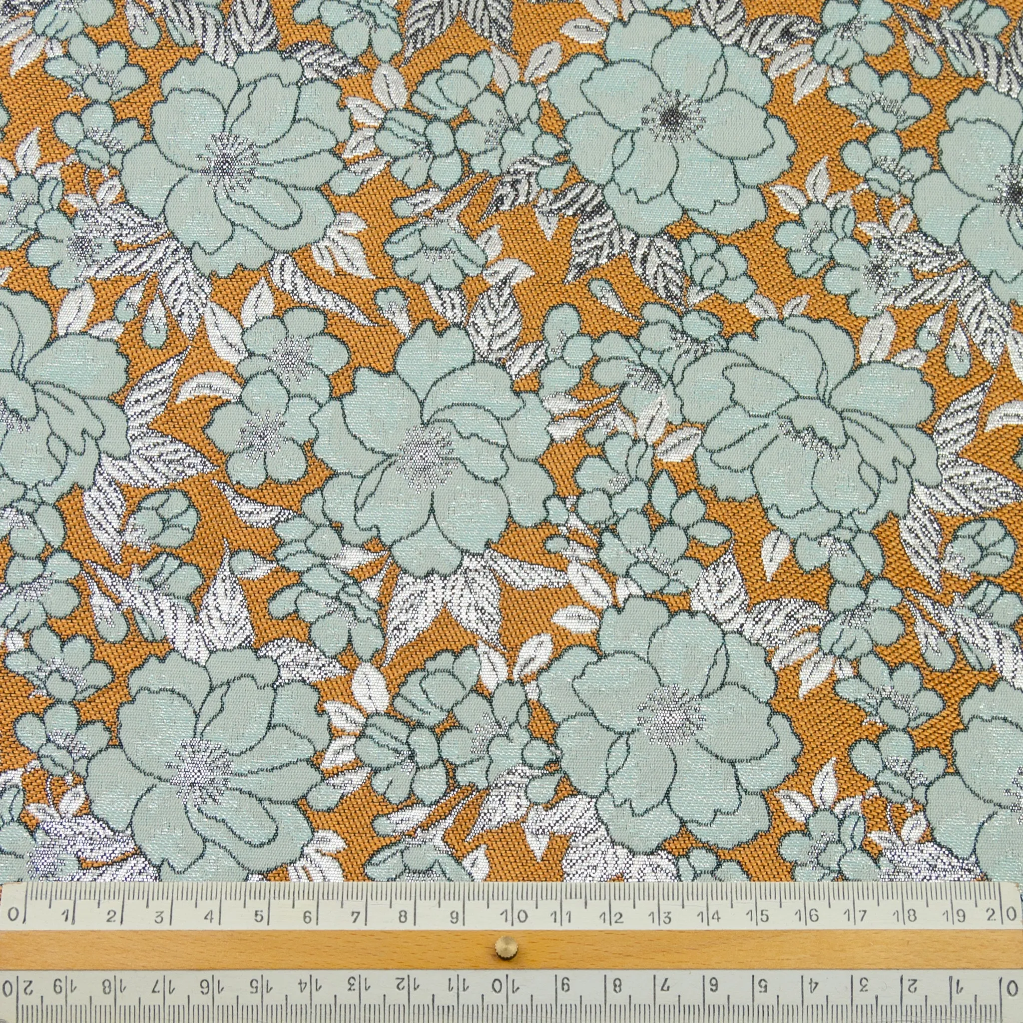 Emery Flowers Jacquard Polyester Blend