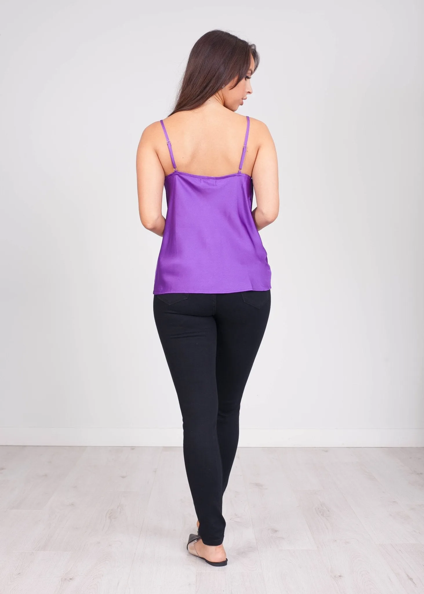 Emilia Violet Cowl Neck Cami