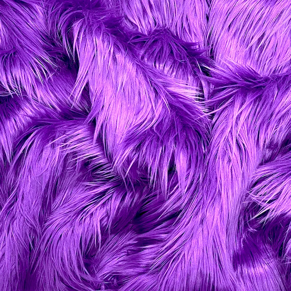 EOVEA Shaggy Faux Fur Fabric | Purple