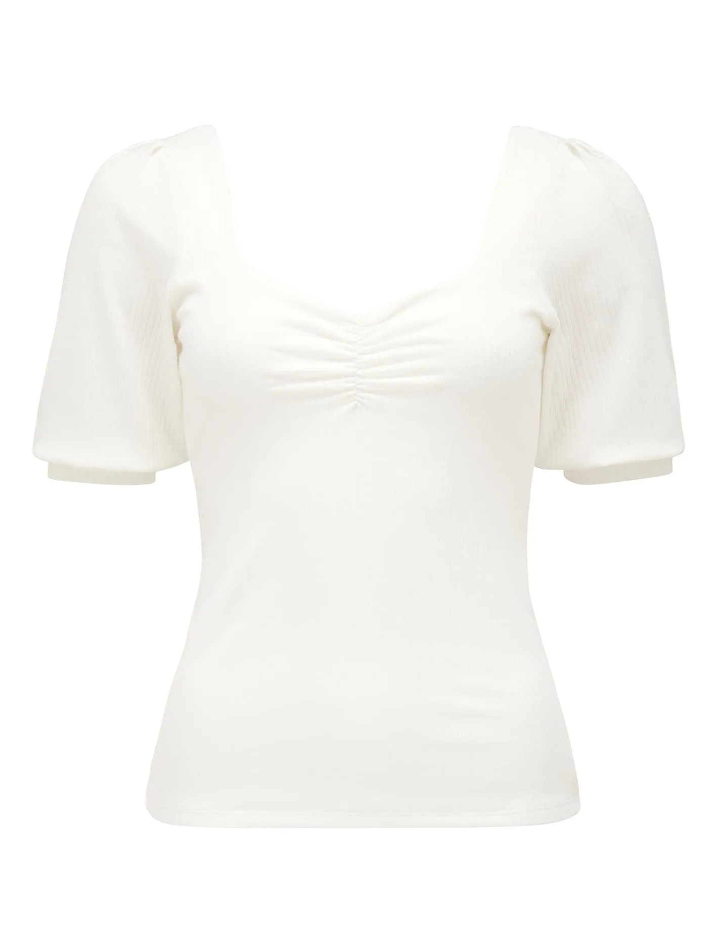Estella Sweetheart Square Neck Rib Top