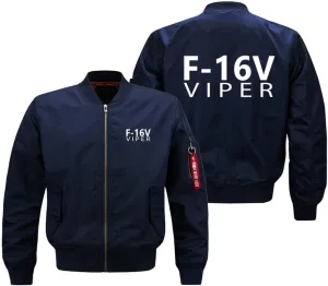 F-16V Pilots Aircraft Men's Aviator Ma1 Bomber Jackets Windbreaker Lightweight Coat