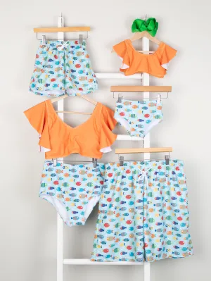 Family Fish Fun Swimsuits
