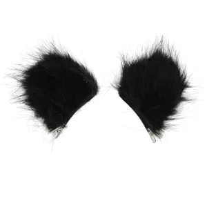 Faux Fur Animal Ear Clips