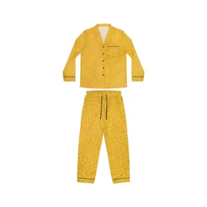 Faux Gold Women's Satin Pajamas