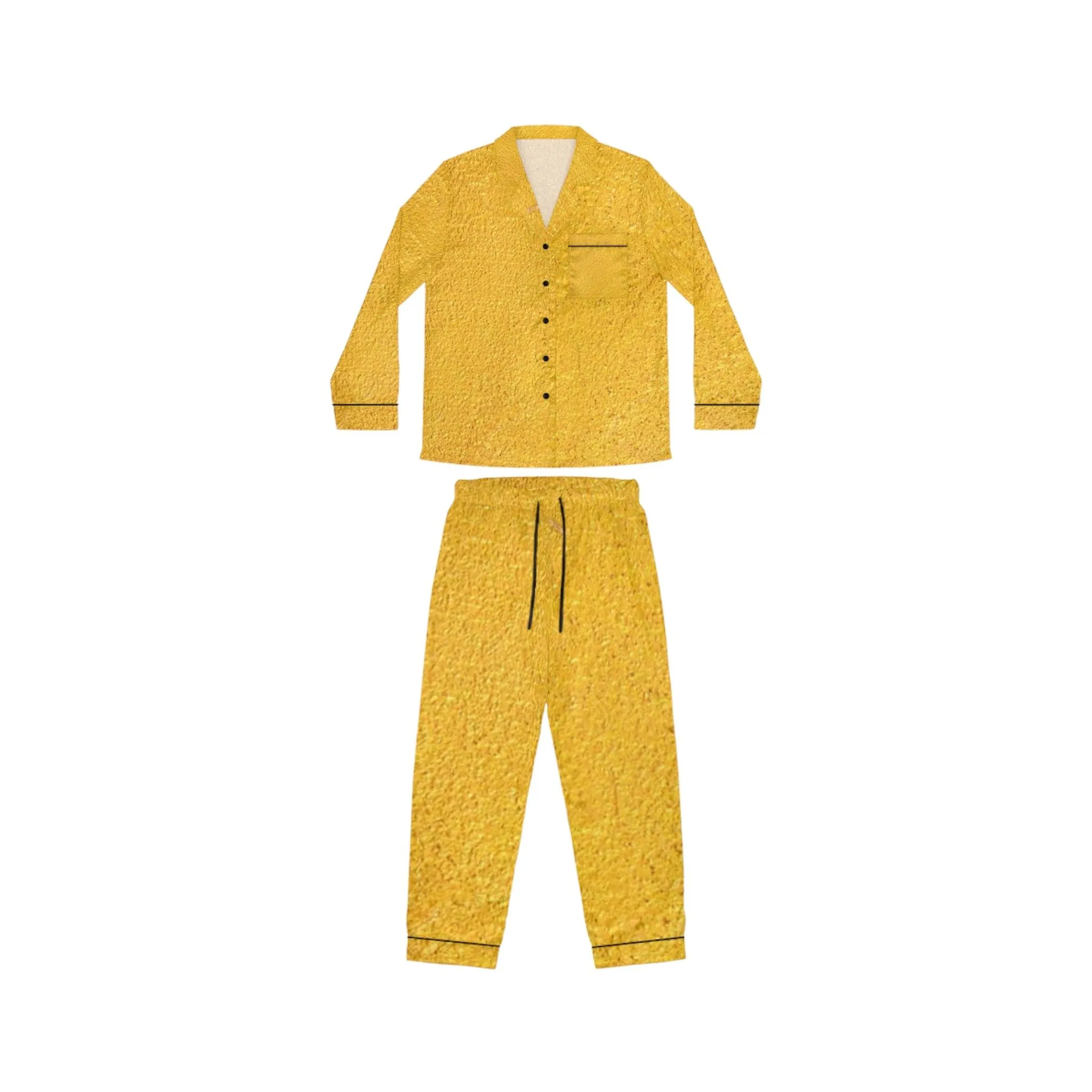 Faux Gold Women's Satin Pajamas