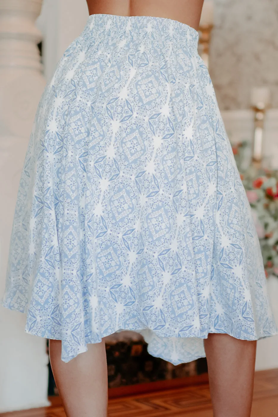 Feeling Fantastic Two Piece Skirt Set (Blue)