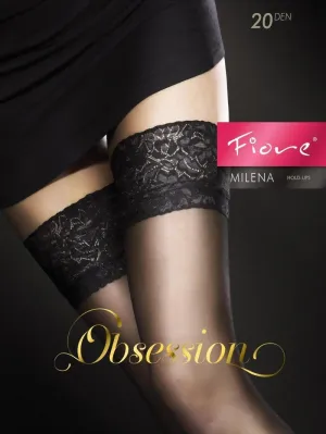 Fiore Milena 4000 Stay Ups Black