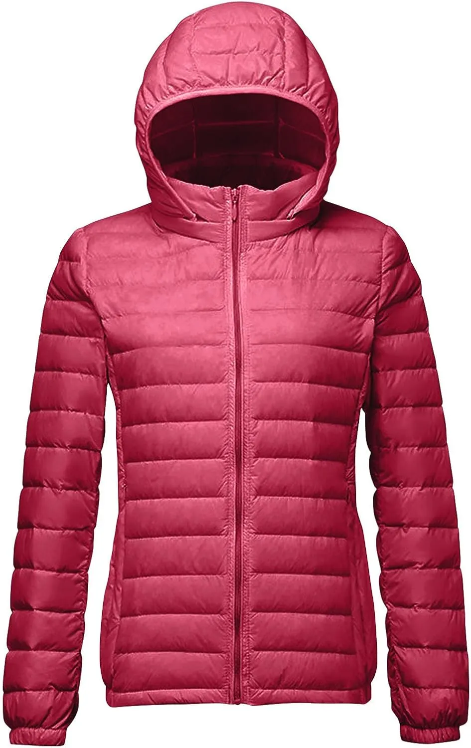 Firzero Winter Warm Women Down Jackets Plus Size Lightweight Packable Puffer Coats Trendy Hooded Coat Outwear Windbreaker