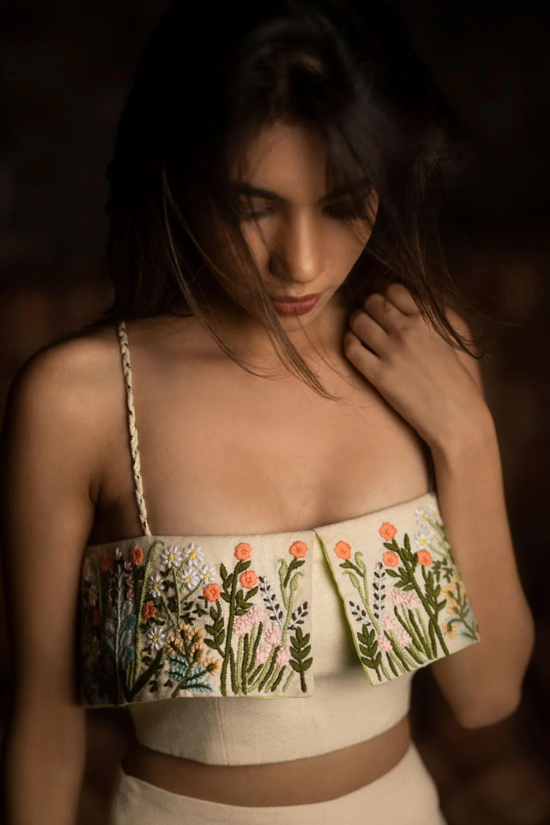 FLORAL B TOP WITH SKIRT