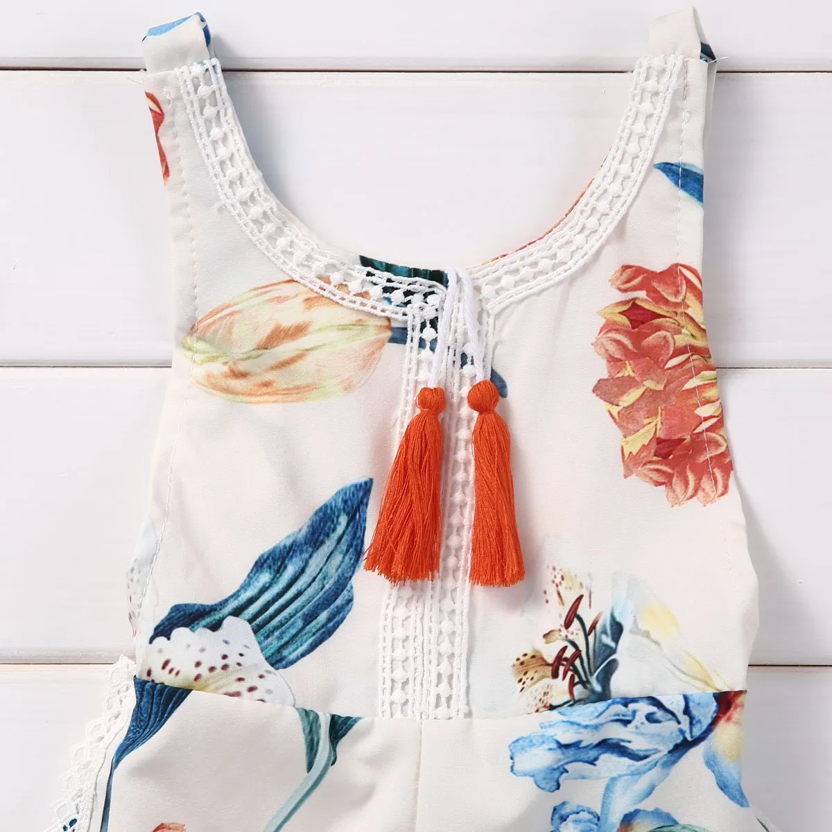 Floral Baby Girl Lily Flower Romper Jumpsuit Sunsuit Outfits