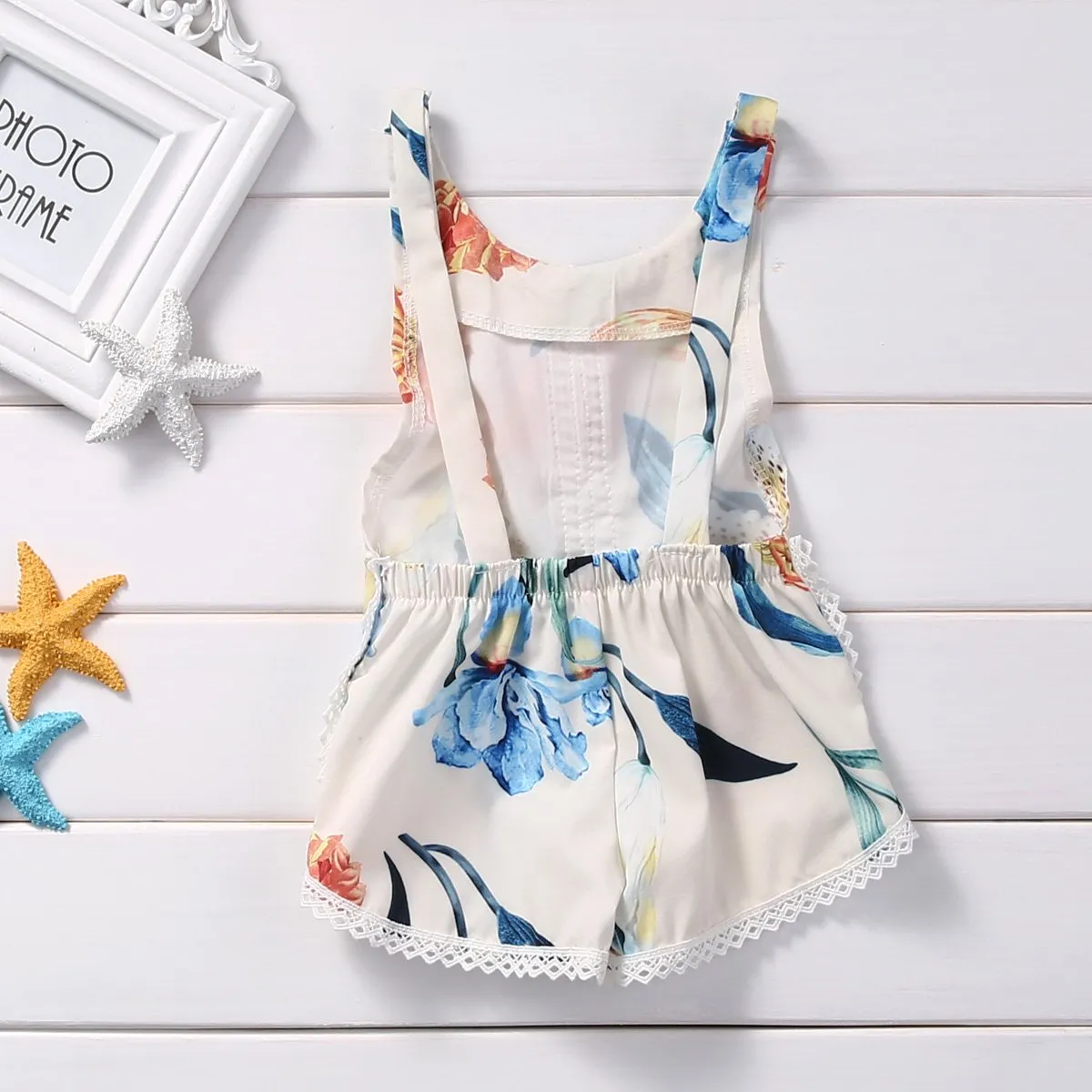 Floral Baby Girl Lily Flower Romper Jumpsuit Sunsuit Outfits