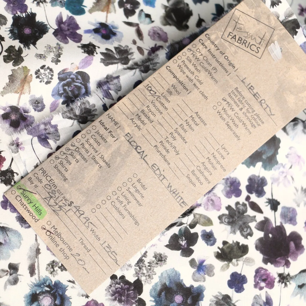 Floral Edit White - Liberty Tana Lawn™