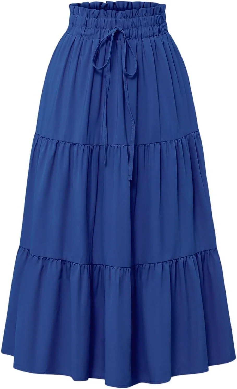 Floral Maxi Skirts for Women 2025 Summer Comfy Tiered Elastic High Waisted Vacation A-Line Flowy Swing Long Skirts