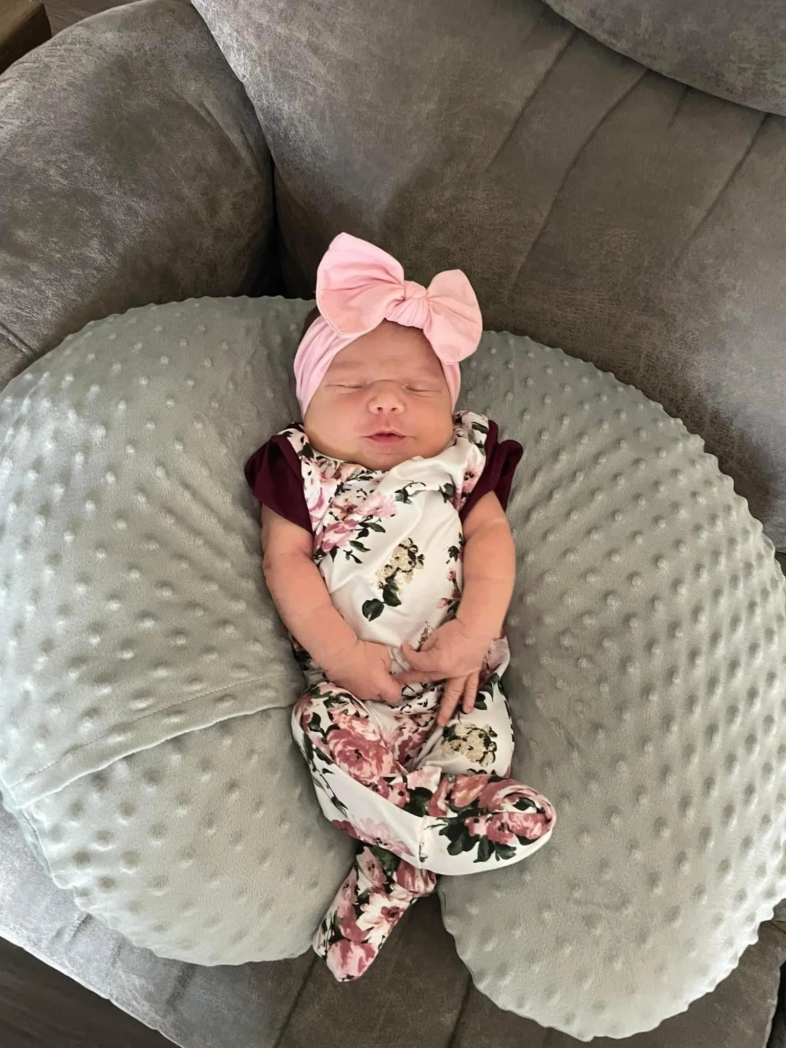 Floral Merlot Zip Romper
