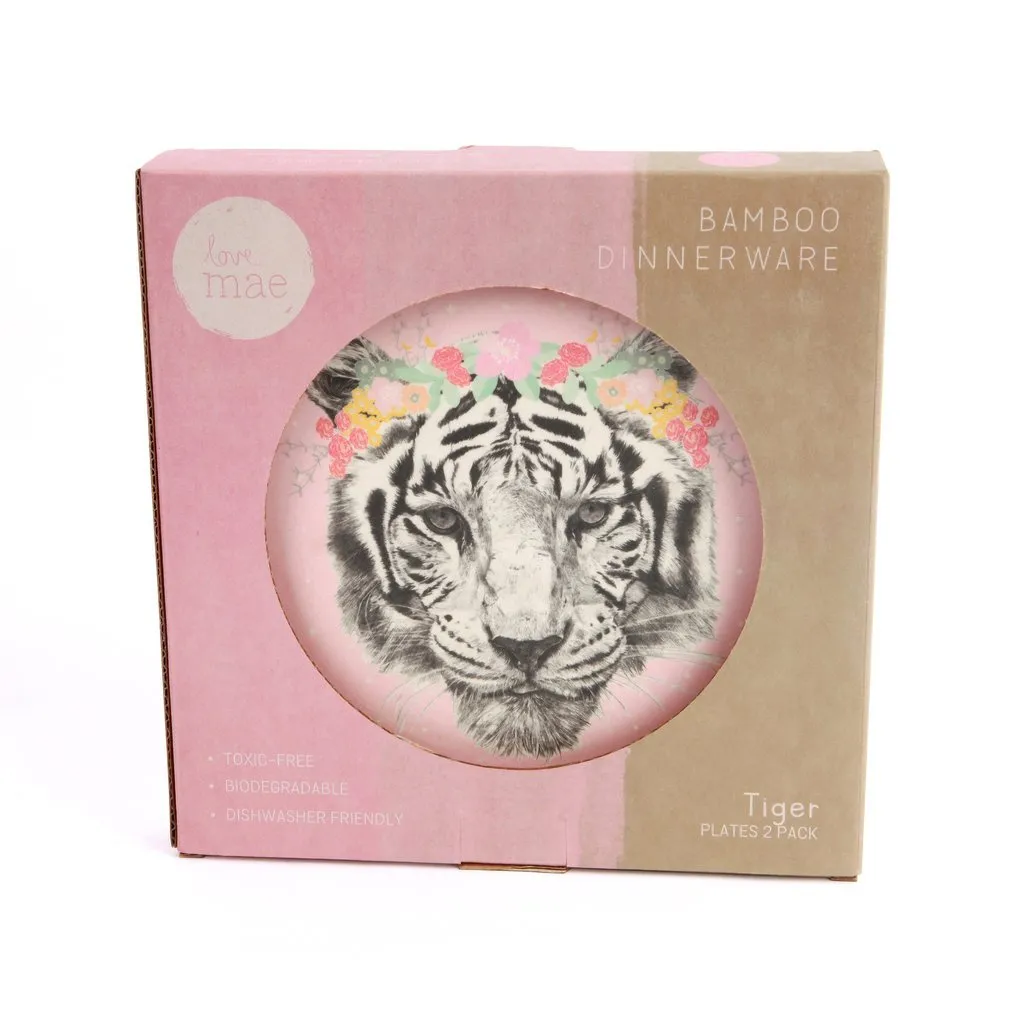 Floral Tiger - 2pk Bamboo Large Plates