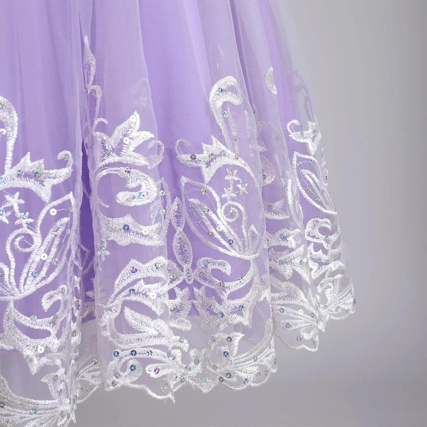 Flower Girl Lace Dress for Kids Wedding Bridesmaid Pageant Party Formal Long Gown Princess Communion Tulle Bow Dresses