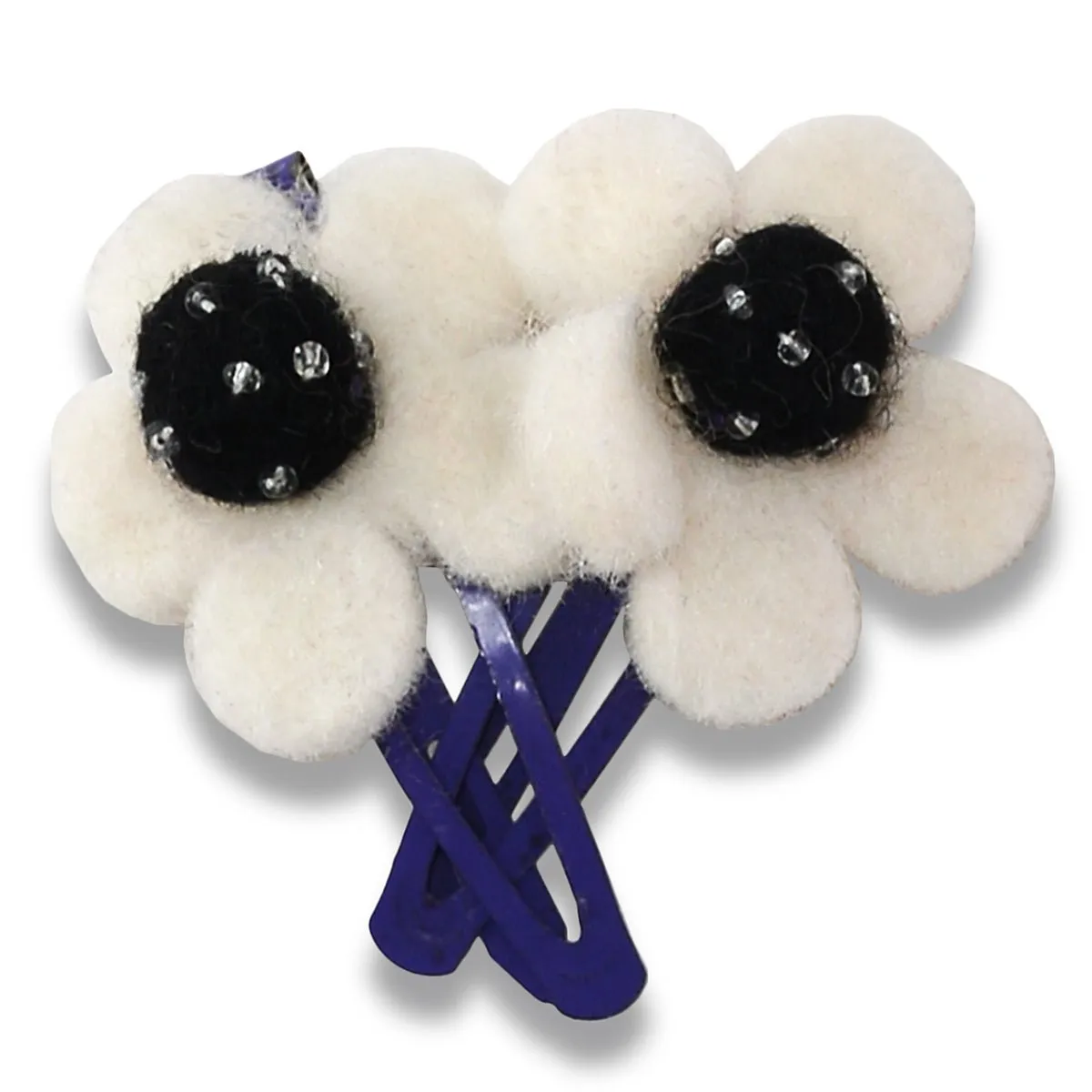 Flower with Ball Hair clips Set