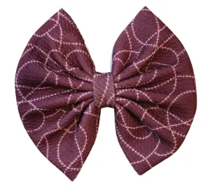 Football Stitches Bow